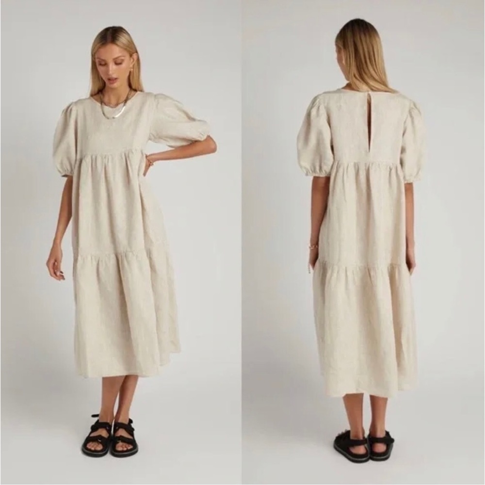 DISSH Cream Midi Dress